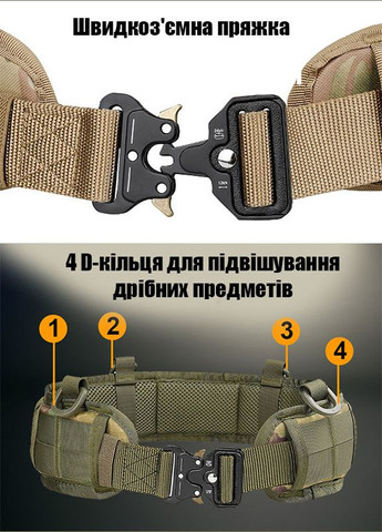 Тактический разгрузочный пояс РПС Black Кобра KT6007202 Solve (305743482)