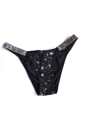 Трусики женские с золотистыми звездами и стразами Victoria's Secret (324069345)