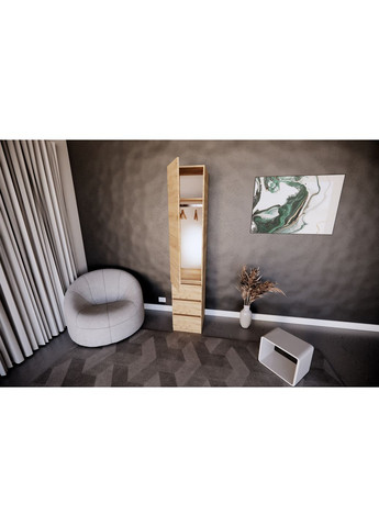 Пенал с 3 ящиками и держателем для одежды 40х50х210см MEBEX (356509079)