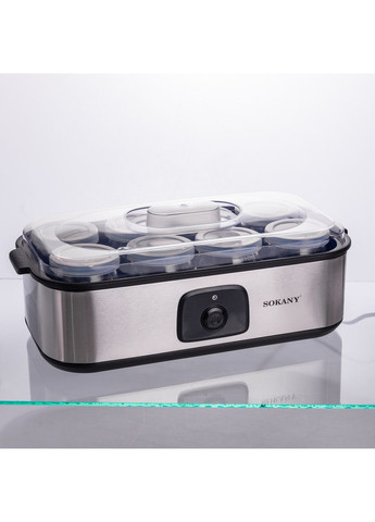 Йогуртниця електрична на 8 баночок по 180 (мл) 20 Вт SK-08109 Sokany (368717975)