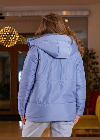 Блакитна женская весенняя куртка цвет голубой р.48/50 450013 New Trend