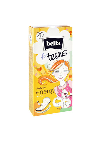 Прокладки ежедневные for Teens Energy, 20 шт. Bella BE-022-RZ20-042 (328231545)