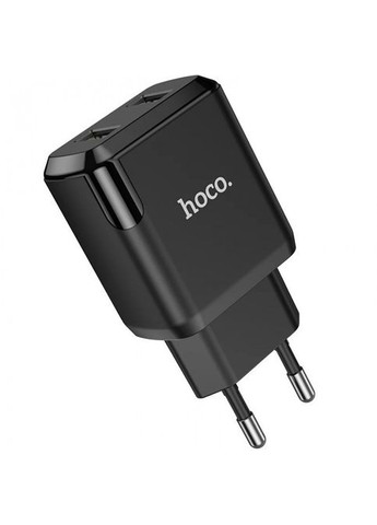 Зарядний пристрій 220 В 2 USB з кабелем USB — Lightning N7 Speedy Чорний Hoco (337351789)