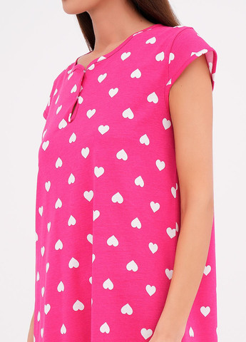 Малиновая рубашка с сердечками Трикомир