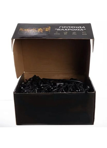 Вулична гірлянда Бахрома 50 м 840 LED чорний провід Білий 50MBW (A-040577) Garlando (366239009)