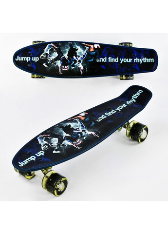Скейт-пенні борд зі PU колесами, що світяться. 55х14 см No Brand (289365960)
