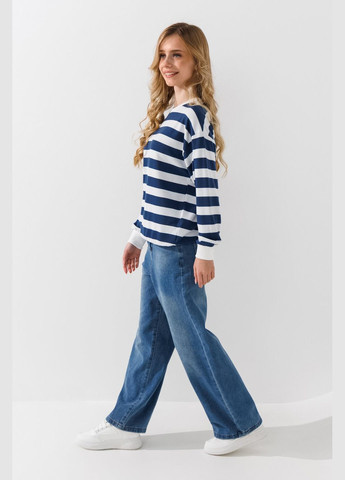 First Kids свитшот с узором унисекс 0067 146 см shop (2000990882462) синий повседневный