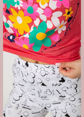 Коралова піжама жіноча з принтом,, 243r1051 Ager