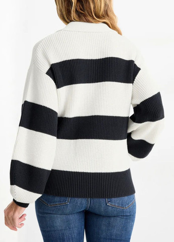 Цветная женская футболка-поло C&A в полоску