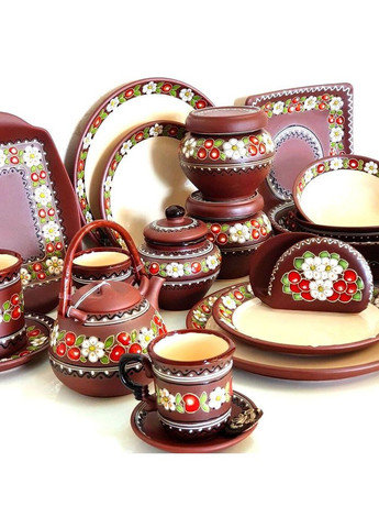 Чашка керамічна кавова ручної роботи "Вишенька" (125 мл) No Brand (369953993)