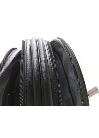 Рюкзак жіночий місткий з екошкіри на два відділення чорний Karlos Marconi (354333307)
