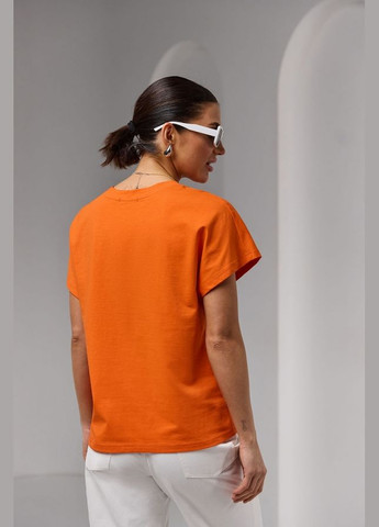 Базовая футболка свободного кроя из эластичного хлопка (3017) Triko Bakh - (334710717)