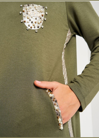 Оливкова (хакі) сукня Anastasimo