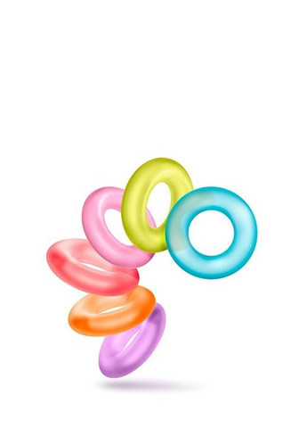 Набір ерекційних кілець King Of The Ring різнокольорові, 6 шт. Blush (303896717)