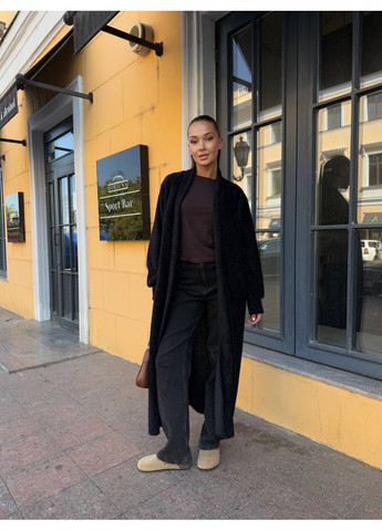 Черный демисезонный кардиган MonCher