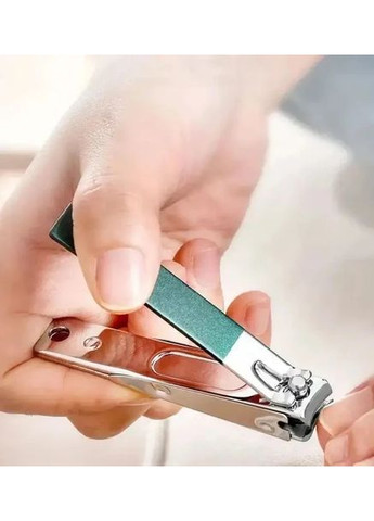 Манікюрний набір для догляду за нігтями 4в1 щипці кусачки для кутикули та пилочка з нержавіючої сталі No Brand (361669626)