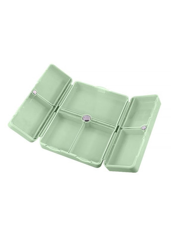 Таблетниця-органайзер FY-8829 Mint Green для таблеток на 7 відділень, тиждень 9 шт. Lesko (336202559)