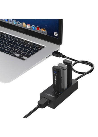 USB-хаб USB 3.0 3 порти + RJ45 (HR01-U3-V1-BK-BP) Orico (315503752)