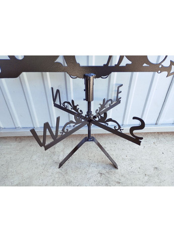 Флюгер Пес с котом металла 2 мм, флюгер на крышу No Brand (368896497)