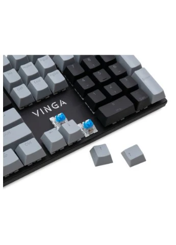 Клавіатура (KBGM-090BL Grey/Black) Vinga KBGM-090 LED Blue Switch USB Grey/Black (399996103)