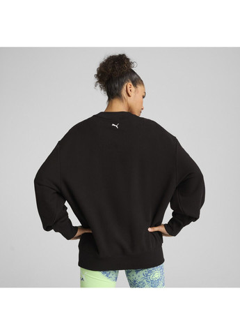 Чорний світшот lace em up equal respect crew women Puma однотонний (329692960)