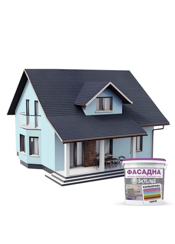 Фасадная краска акрил-латексная 0507-B20G 3 л SkyLine (283326222)
