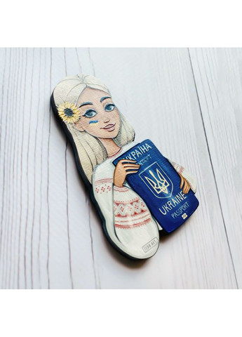 Магнитик Девушка с паспортом (патриотический принт 13) CASE CONTROL (355396363)