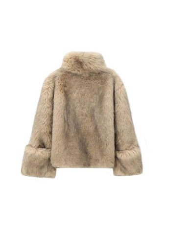 Шубка у вигляді светра зі штучного хутра колір капучино No Brand (336960769)
