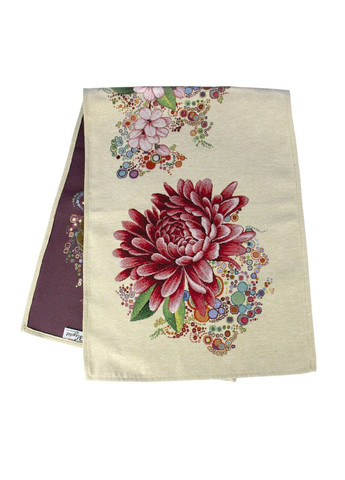 Раннер на стол из испанского гобелена для прямоугольного стола Роскошный георгин декоративная дорожка 37х100 Maystat (306848177)