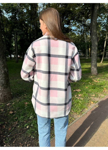 Розовая рубашка в клетку Nositi с длинным рукавом