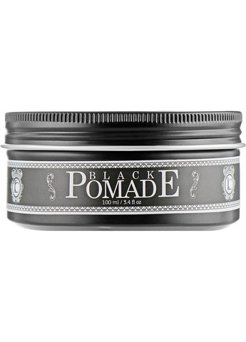 Черная помада для стайлинга волос для мужчин Black Pomade Medium Hold Black 100ml (606841-68954) Lavish Care (368662935)