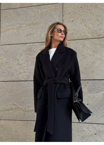 Черное демисезонное Пальто WOGUE MAXI, цвет Черный milirud