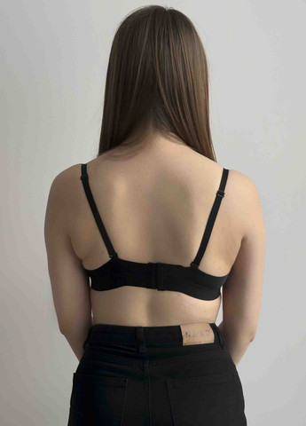 Чорний безшовний бюстгальтер колекції «невагомість» VIDCHUY