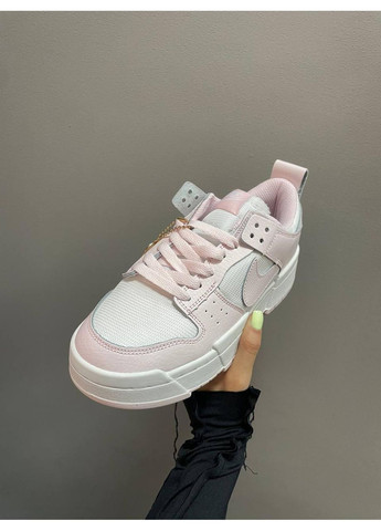 Розовые демисезонные кроссовки мужские nike dunk low disrupt light pink найк сб данк No Brand