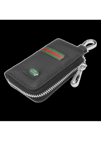 Ключниця, шкіряна автоключниця з логотипом ЛЕНД РОВЕР (багатофункціональна чорна 15012) Land Rover (360949121)