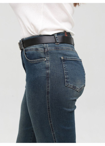 Джинси жіночі темно-сині палаццо великі розміри Палаццо Estensivo - (358501747)