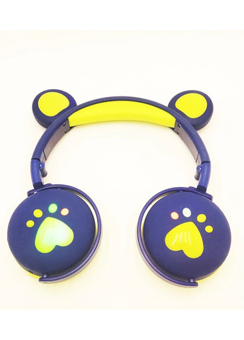 Бездротові дитячі навушники мікрофоном ВК-5, з ведмедими вушками та LED-підсвіткою подарункові ( ) Atd (349824252)