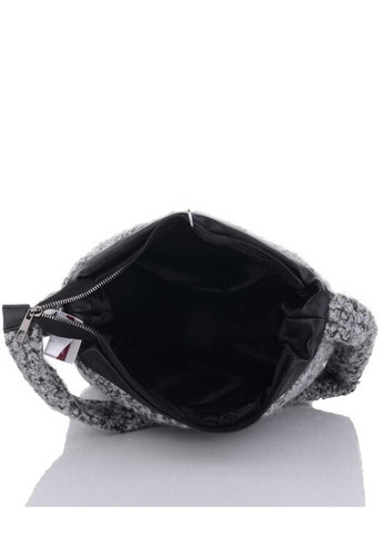 Жіноча сіра сумка через плече на одне відділення «Кіко» штучне хутро та екошкіра WeLassie (298571797)