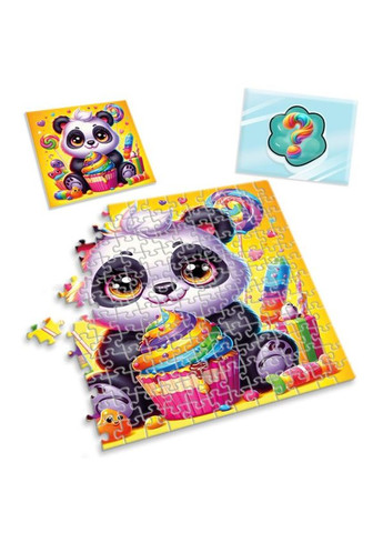 Дитячі пазли з сюрпризом "Панда" VT8030 08, 180 деталей Vladi toys (364124877)