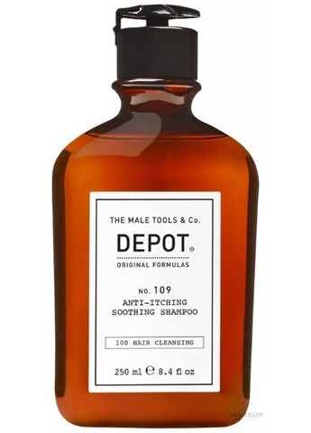 Успокаивающий шампунь для волос Hair Cleansings 109 Anti-Itching Soothing Shampoo 250ml (1378185-16498045) Depot (368603077)