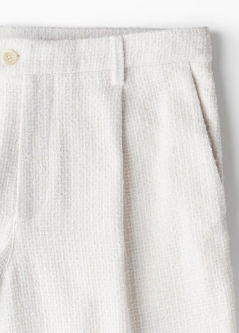 Белые кэжуал демисезонные брюки H&M