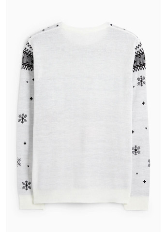 Комбинированный демисезонный вязаный свитер C&A