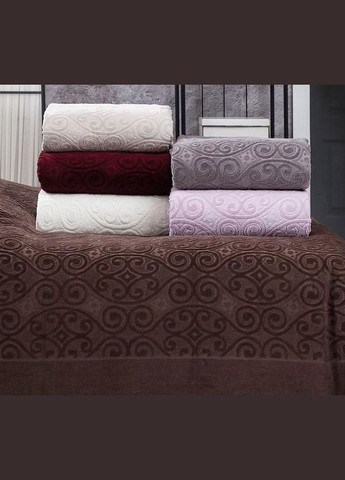 Велюровая простыня "Hanzade Kave" 200х220см Belizza (372175678)