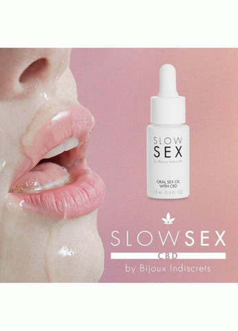 Масло для орального секса CBD Slow Sex Indiscrets 15 мл Bijoux (297130271)