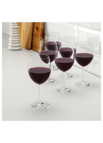 Набор бокалов для вина 6 шт 300 мл стеклянные IKEA (276195150)