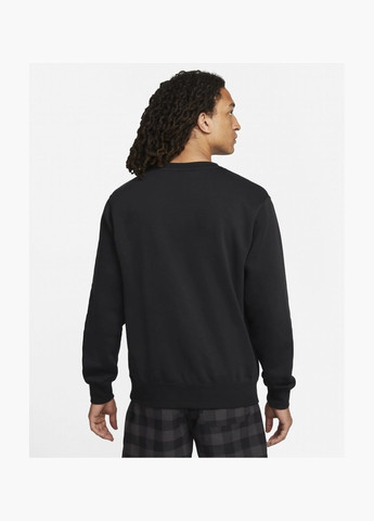 Свитшот мужской Sportswear Club Fleece Futura Logo Crewneck Sweatshirt Black Dq4912-010 Nike (326783853)