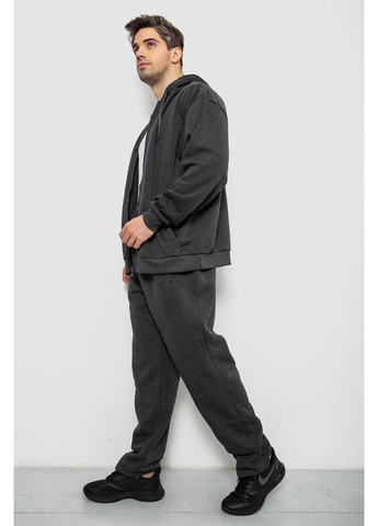 Сірий зимній спортивний костюм чоловічий на флісі Ager 244R917