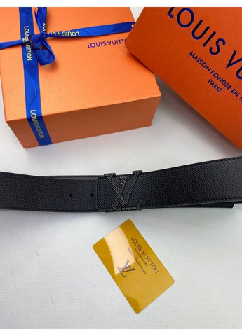 Ремень черный Louis Vuitton Taiga classic с черной пряжкой r141 42990_26 Celine (296777132)