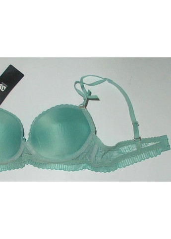 М'ятний бюстгальтер з ефектом пушап на чашку а з мереживом Milasi з кісточками
