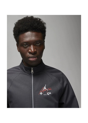 Чорна куртка чоловіча m j flt hrtg warmup jkt black dq7550-045 Air Jordan